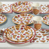 Pizza Party Plates, Cups and Napkins (Serves 24)