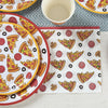 Pizza Party Plates, Cups and Napkins (Serves 24)
