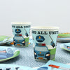 Police Birthday Plates, Cups and Napkins (Serves 24)